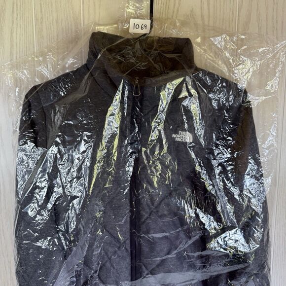 The North Face Women's Quilted Puffer Jacket Size S /P Grey Insulated Full Zip - Picture 12 of 12